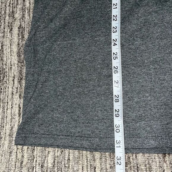 Adidas Mens 2XL Box Emblem Graphic Go To Tee T Shirt Gray Short Sleeves Crewneck - Picture 4 of 5